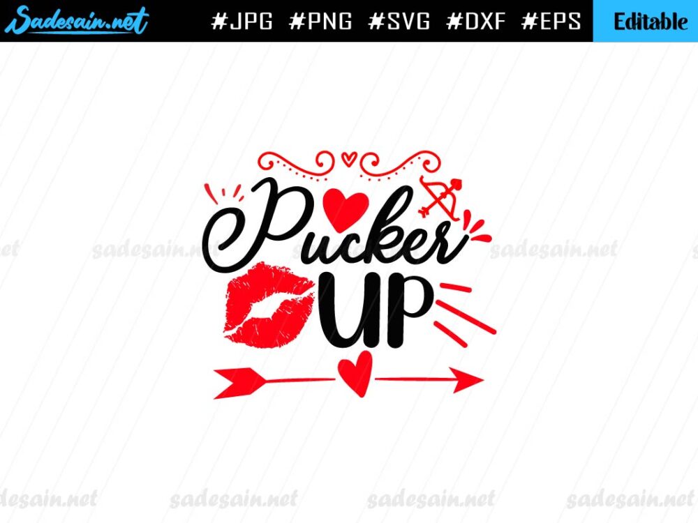 Pucker Up SVG Cut File