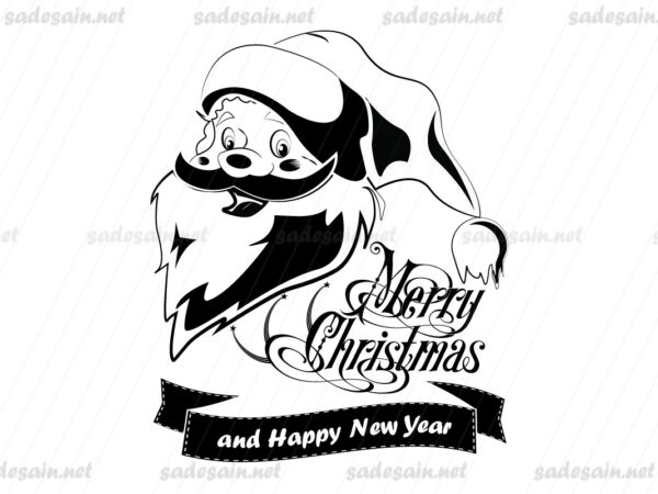 Santa Claus SVG Silhouette File