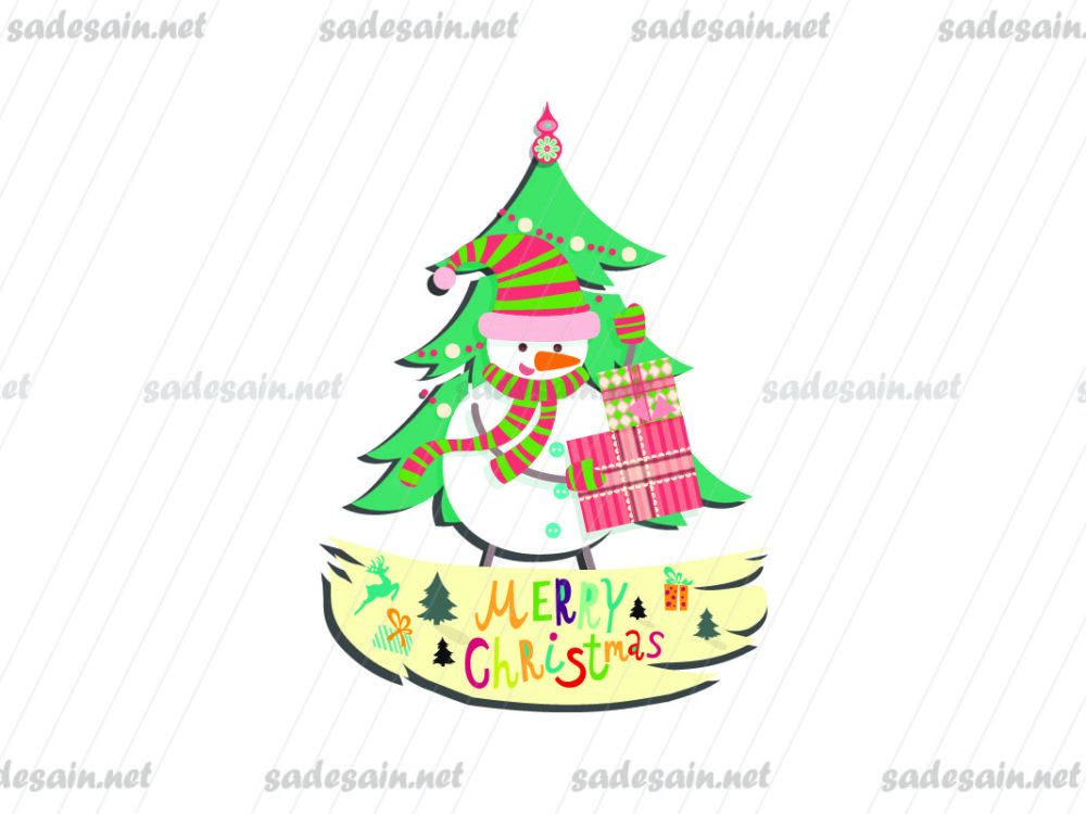 Snow Merry Christmas SVG File