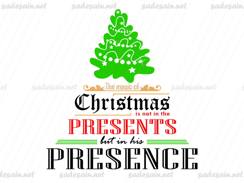 The Magic of Christmas SVG File