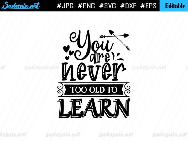 You are never too old to learn SVG file