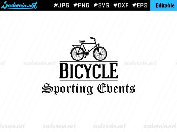 Bicycle Sporting Events SVG Cut File