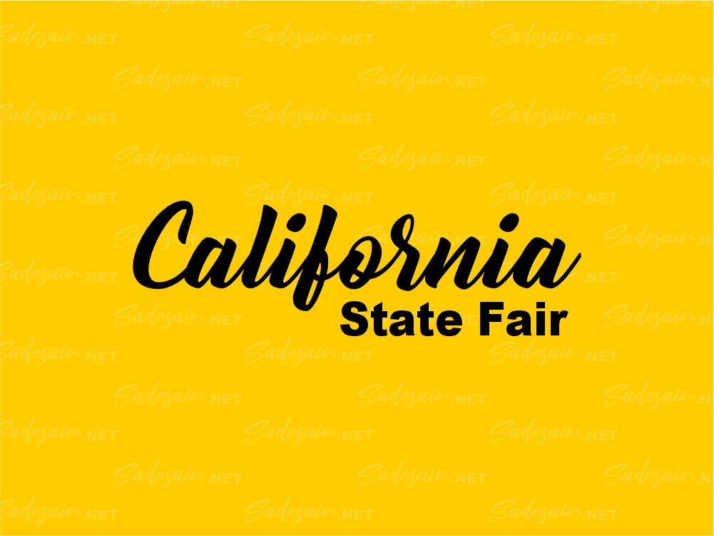 California Design Script Yellow SVG Files