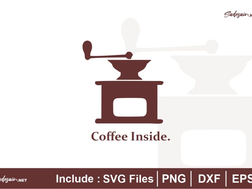 Coffee Grinder Inside SVG Cut Files