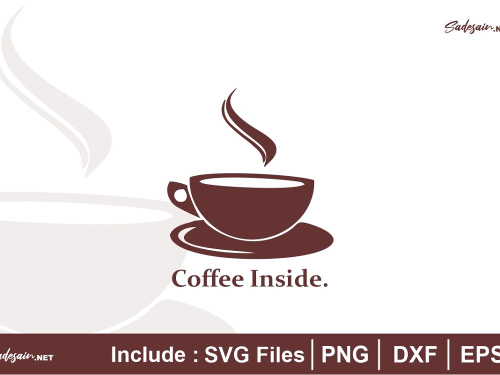 Coffee Inside Glass Logo SVG Files