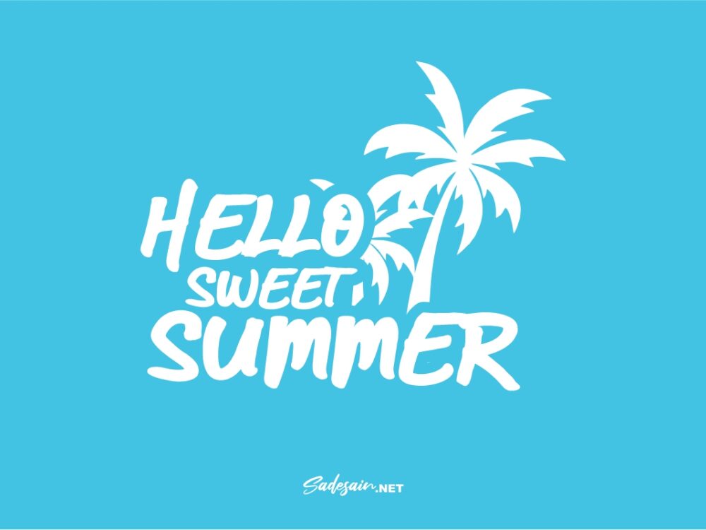 Free Summer Beach transparent reverse SVG Cut Files