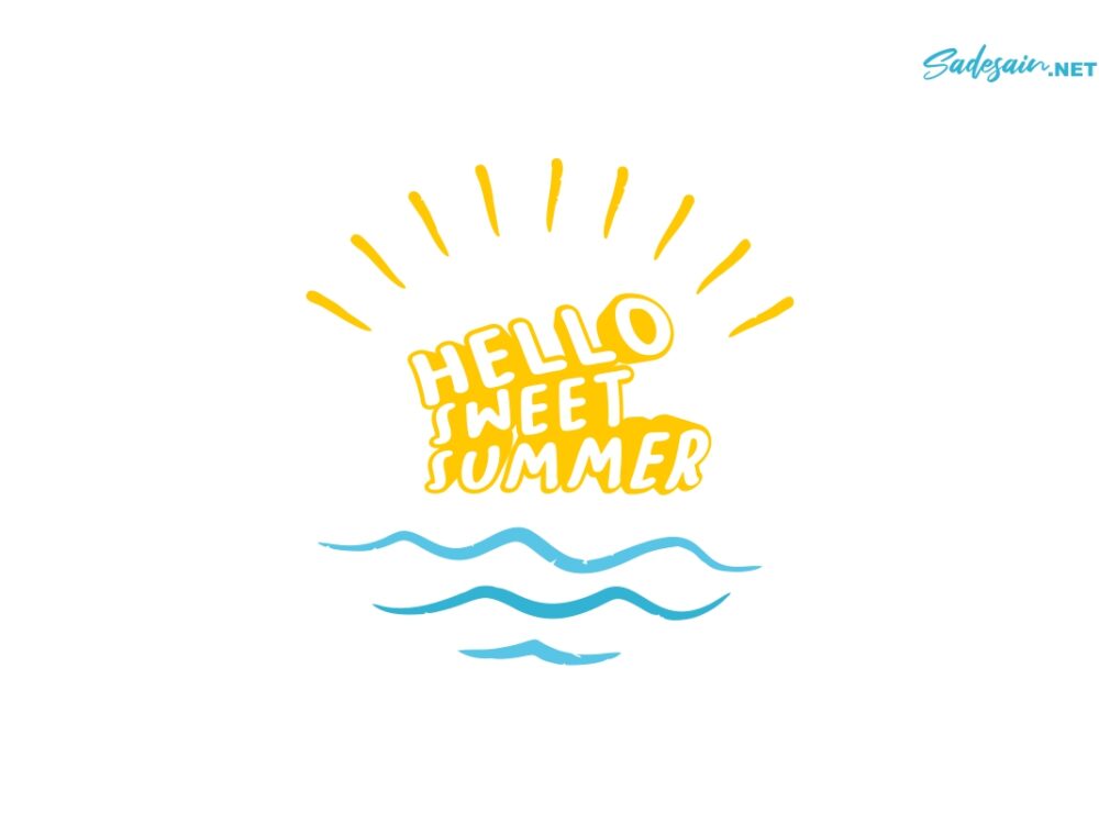 Hello Sun Summer SVG Files