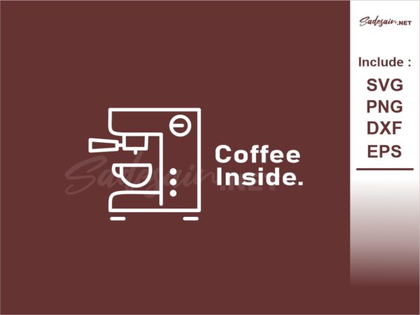 Icon Grinder Coffee Inside SVG Files