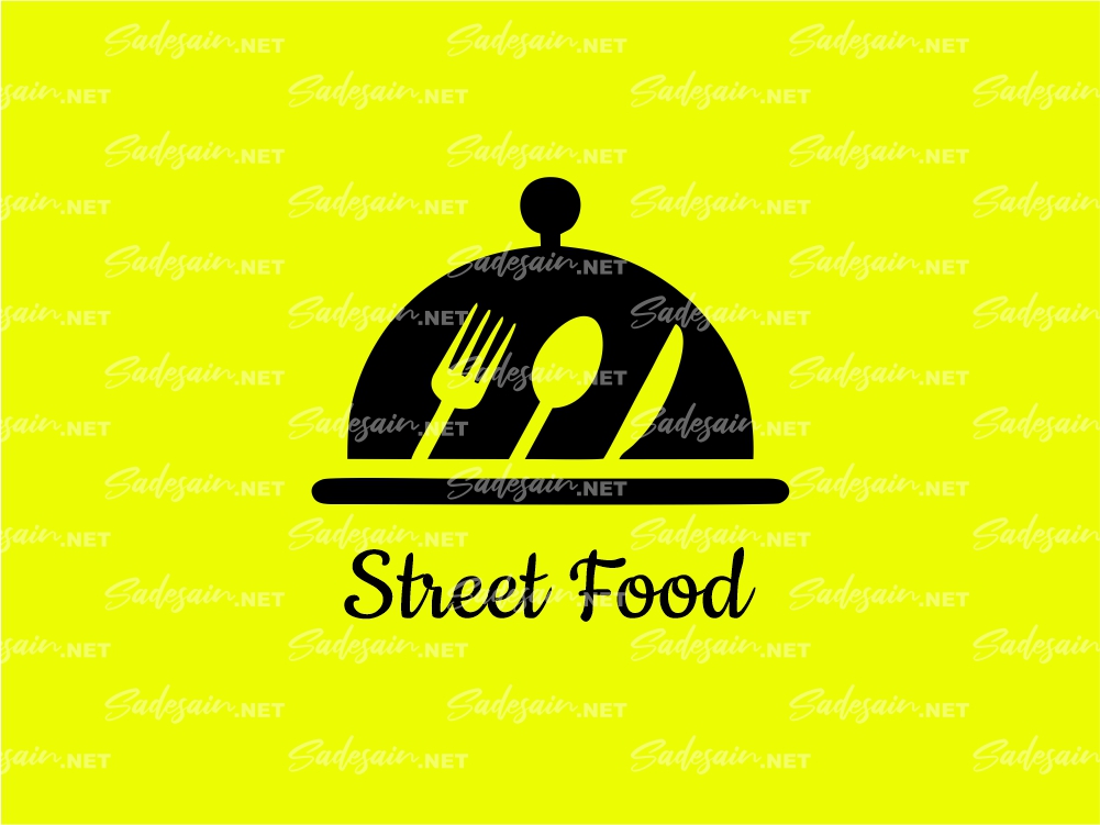 Street Food Serving Icon Logo SVG Files