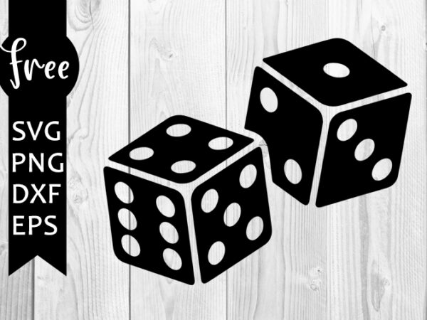 Two Dice SVG PNG DXF EPS